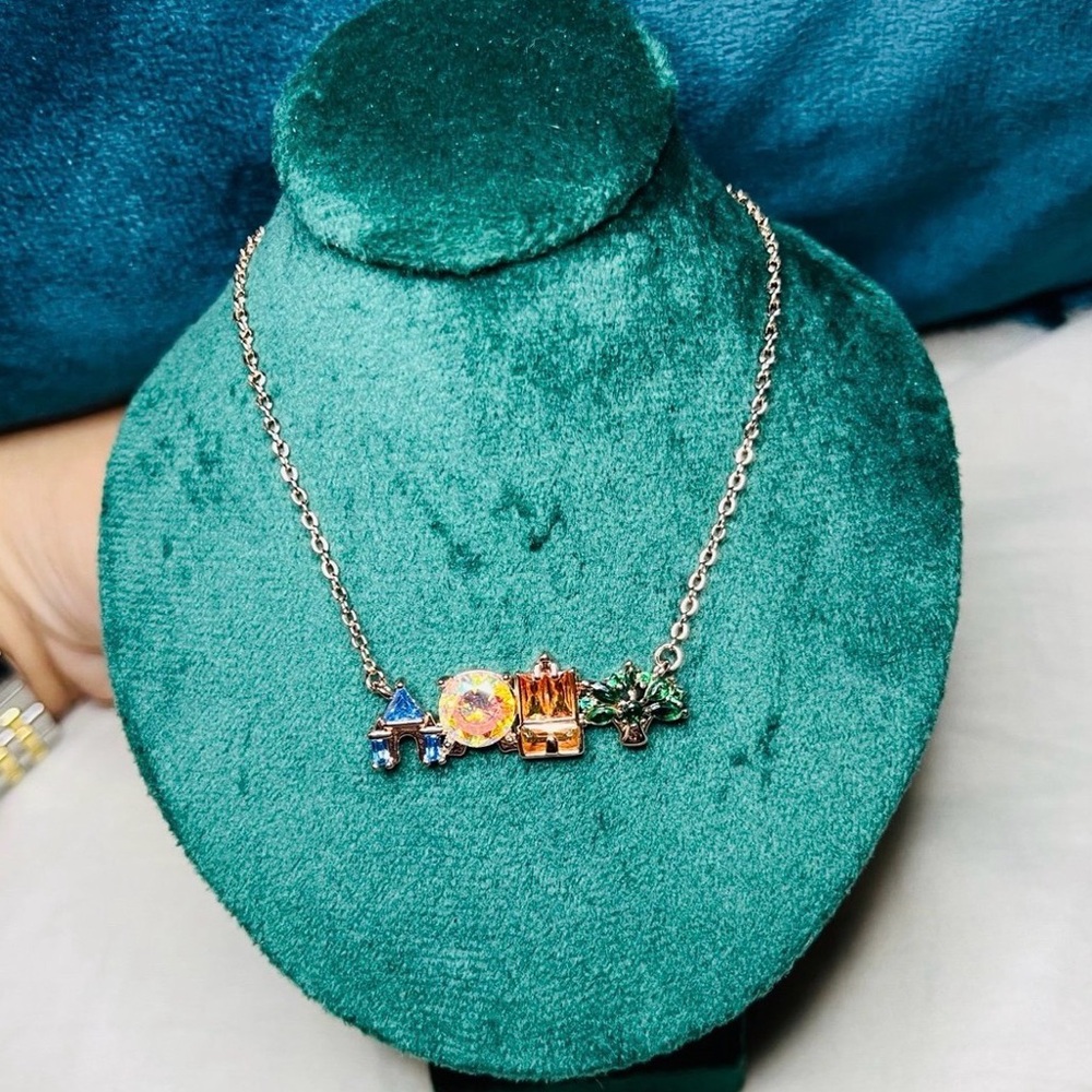 New Amusement Park Inspired Rose Gold tone necklace.
